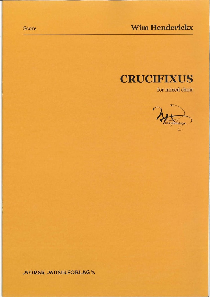 Crucifixus for mixed choir (score)