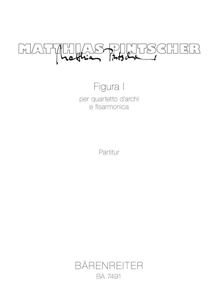 Figura I: per quartetto d'archi e fisarmonica (Full score)