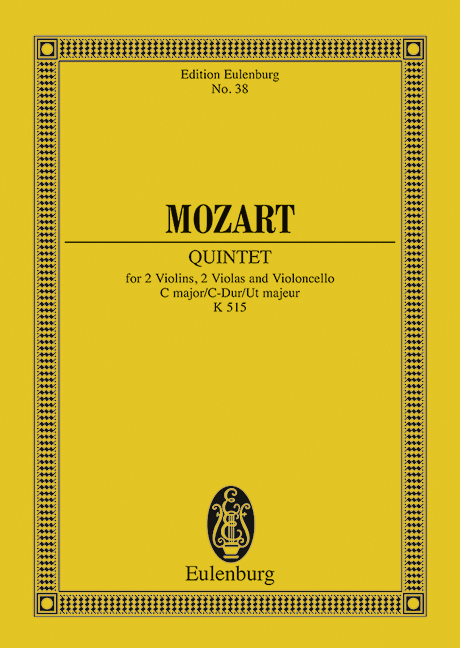 String quintet C major, KV.515 (Study score)