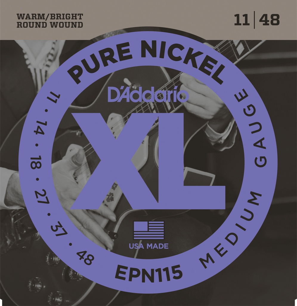 Snaren 11-48 XL Pure Nickel Electrische Gitaar (Medium, Blues/Jazz Rock)