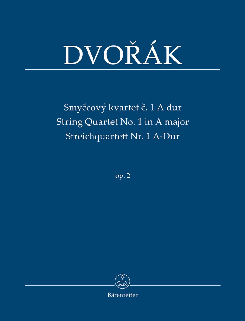 String quartet No.1 in A major, Op.2 (Study score)