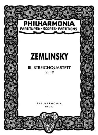 String quartet No.3, Op.19 (Study score)