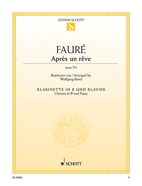 Après un Rêve, Op.7 No.1