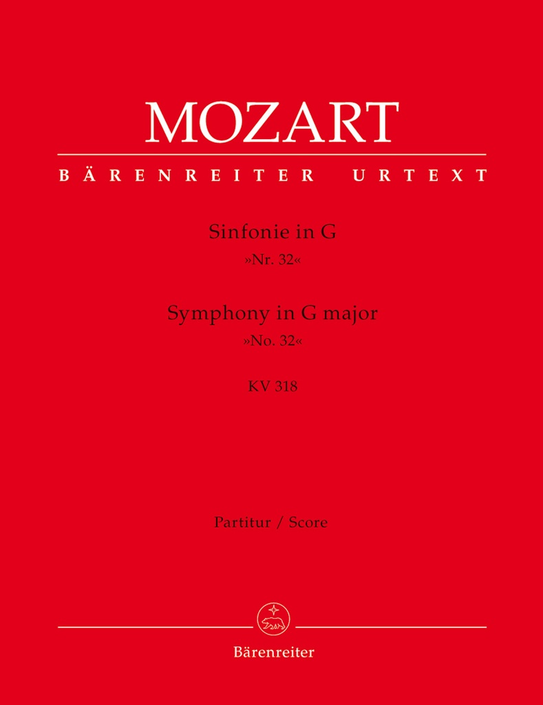Symphony (Overture) No.32 G Major, KV.318 (Full score)