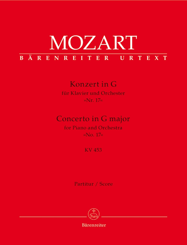 Piano Concerto No. 17 G major, KV.453 (Full score)