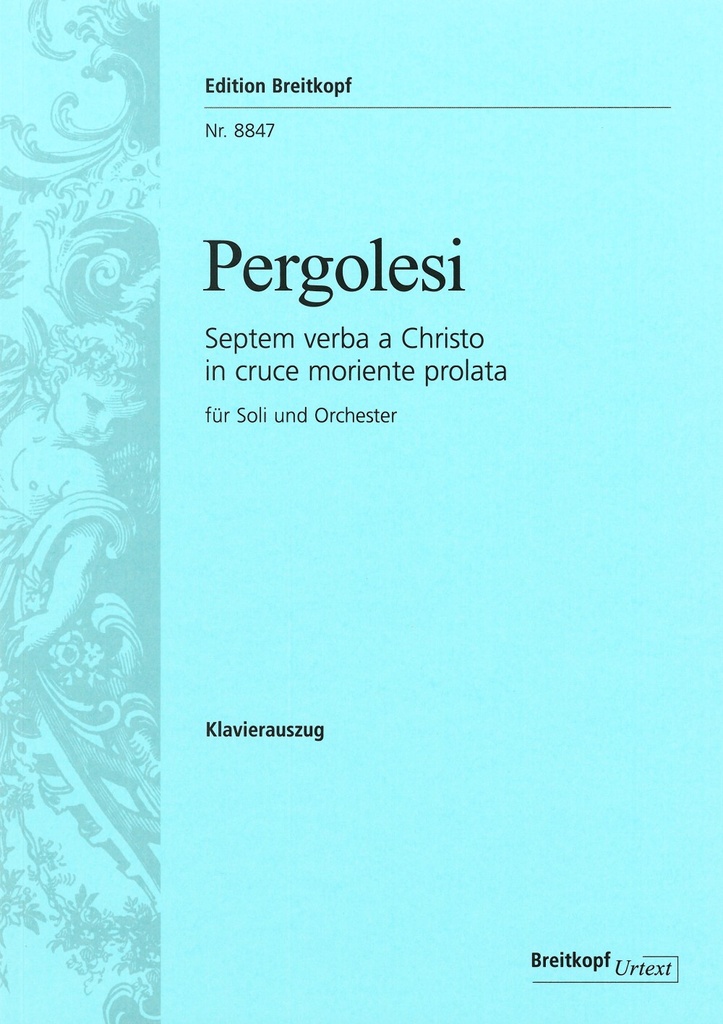 Septem verba a Christo in cruce moriente prolata (Vocal score)