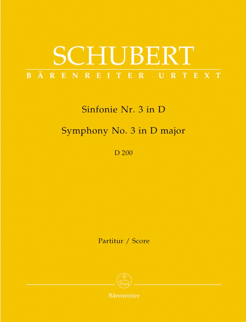 Symphony - No.3, D major, D.200 (Full score)