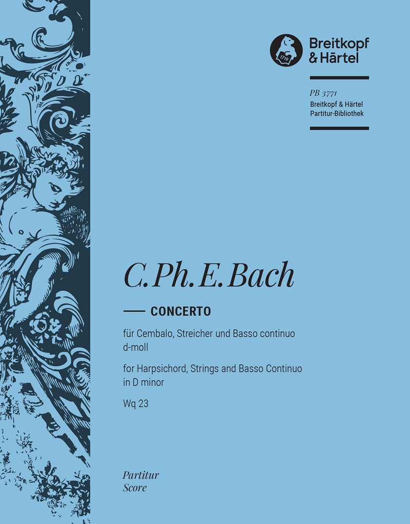 Harpsichord Concerto in D minor, Wq.23 (Full score)