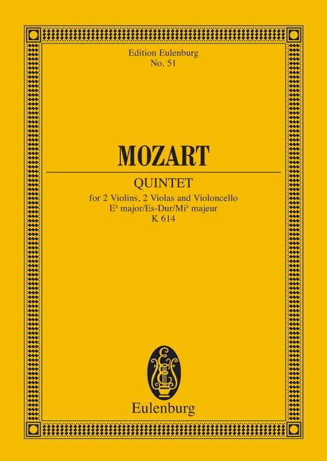 Streichquintett Es-Dur, KV 614 (Study score)