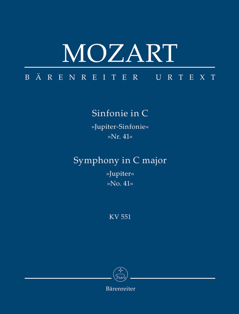 Jupiter Symphony No.41 C Major, KV.551 (Study score)