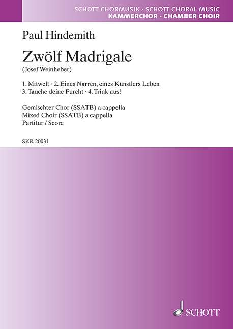 12 Madrigals - Heft 1
