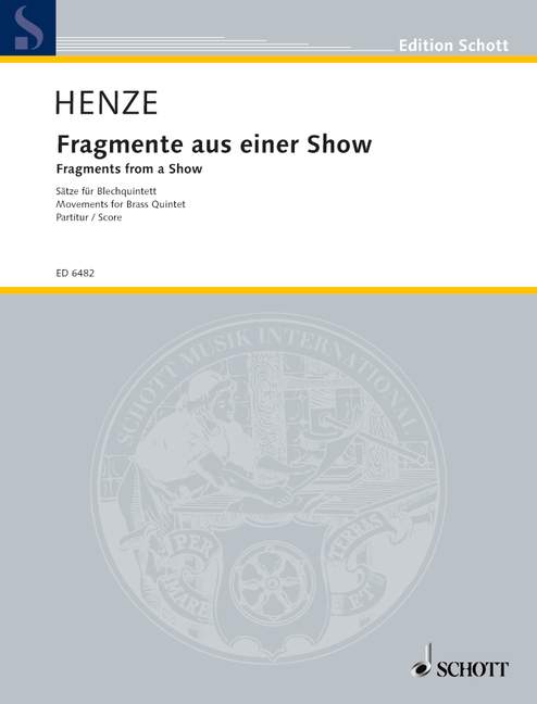 Fragmente aus einer Show (Score)
