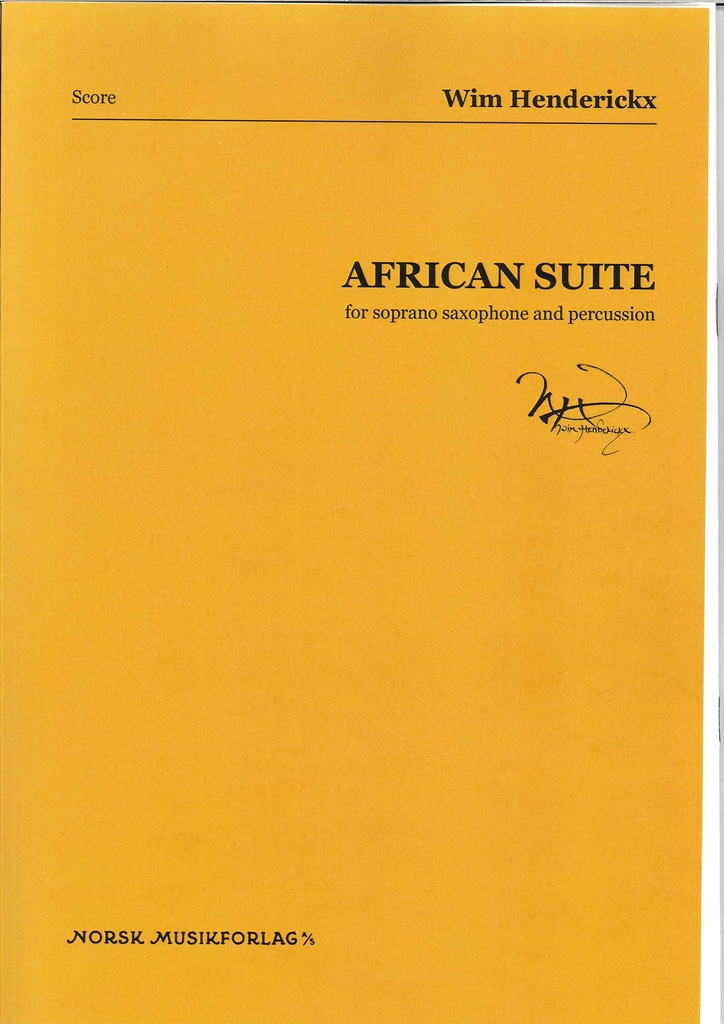 African Suite for soprano saxophone and percussion (score)