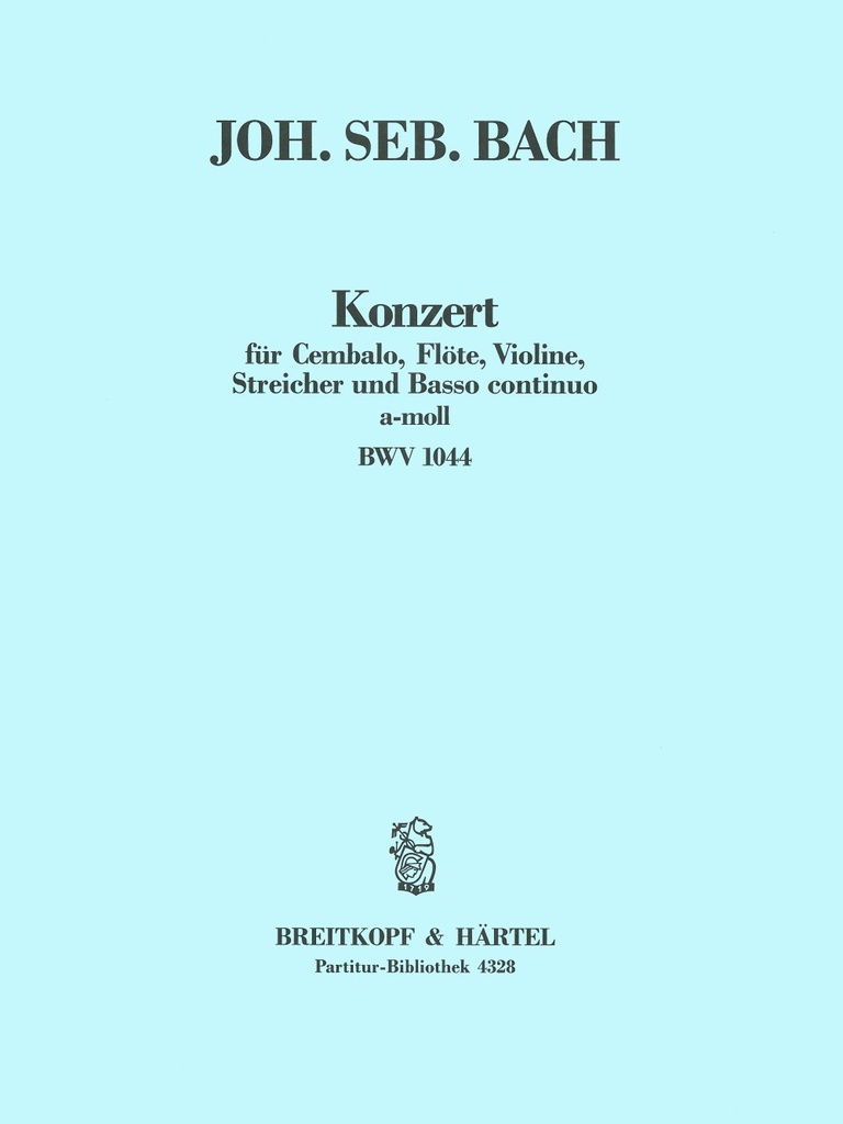 Concerto in A minor, BWV.1044 (Full score)