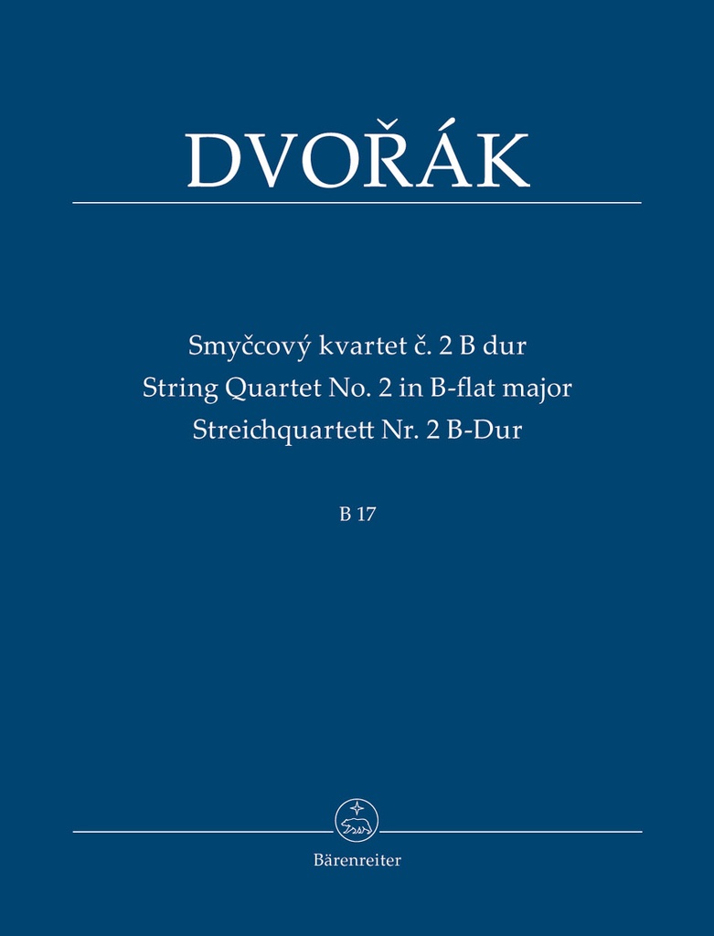 String Quartet No.2 in B-flat major, B.17 (Study score)