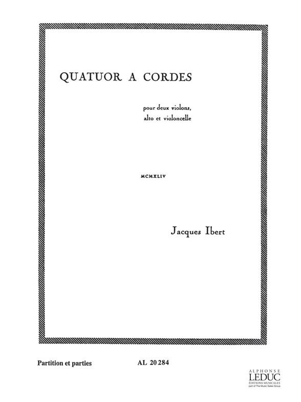Quatuor à cordes (Score & parts)