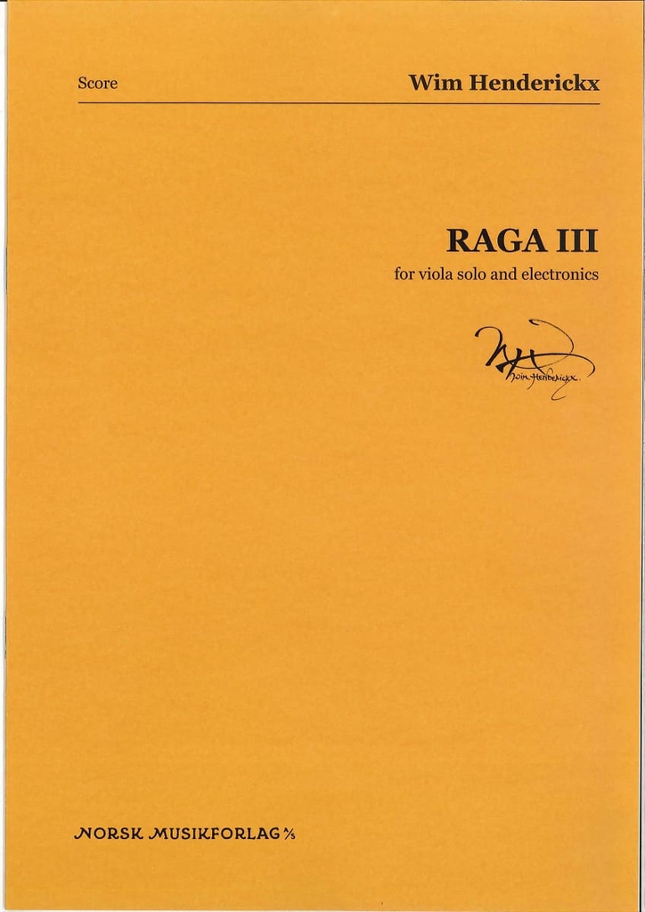 Raga III (Score)