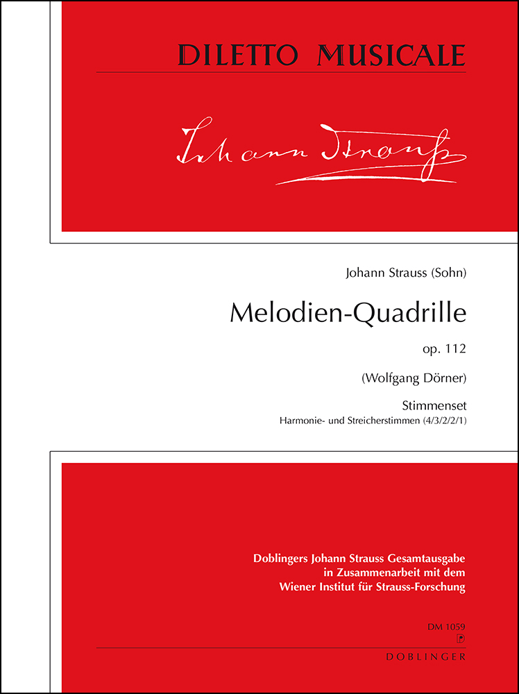 Melodien-Quadrille, Op.112 (Set of parts)