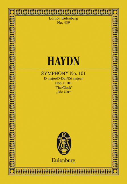 Symphony No.101 D major, Hob.I:101 The Clock (Study score)