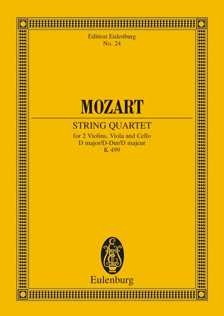 String Quartet D Major, KV.499 (Study Score)