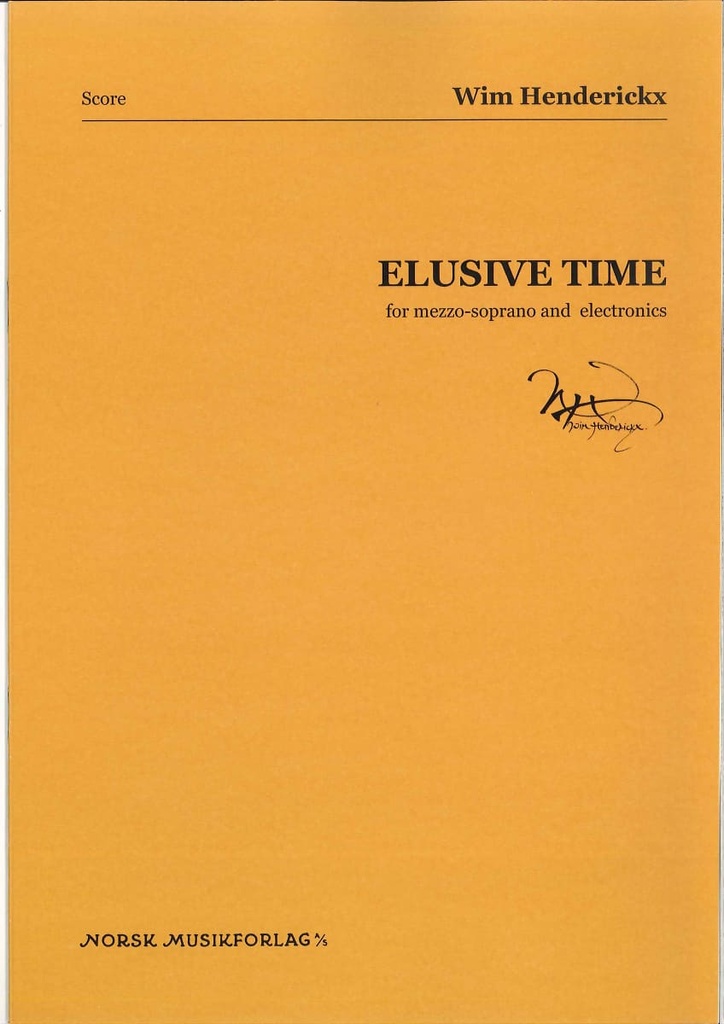 Elusive Time for mezzo-soprano (Score)
