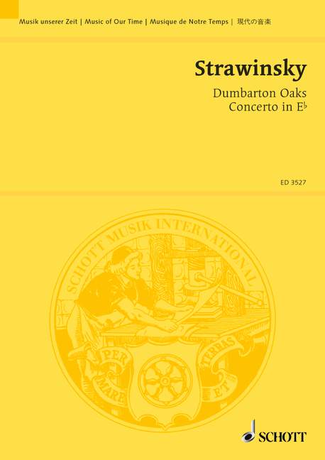 Concerto in E flat (Dumbarton Oaks) (Study score)