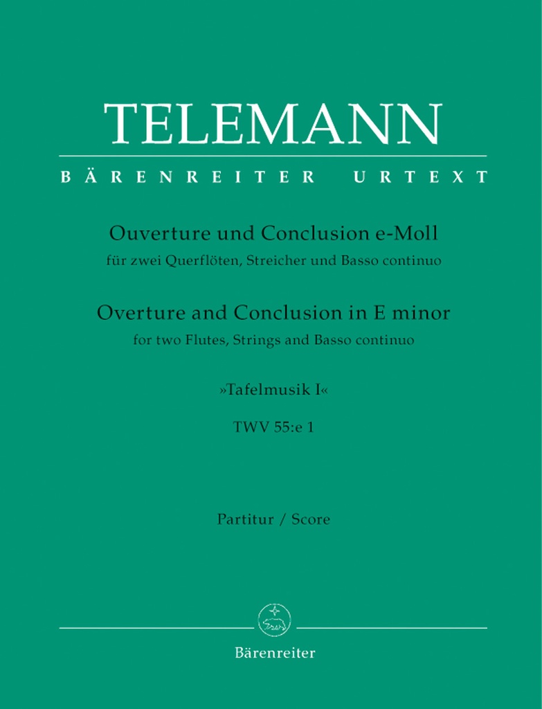 Overture and Conclusion in e minor, TWV 55:e1 (Full score)