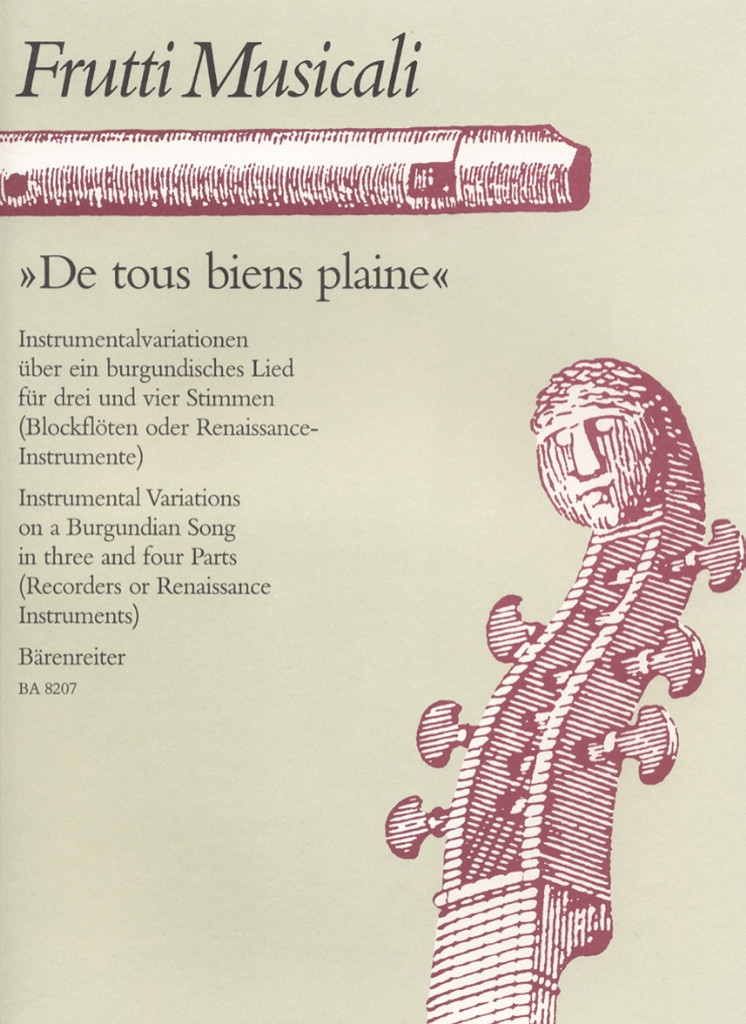 De Tous Bien Plaine (Score & parts)