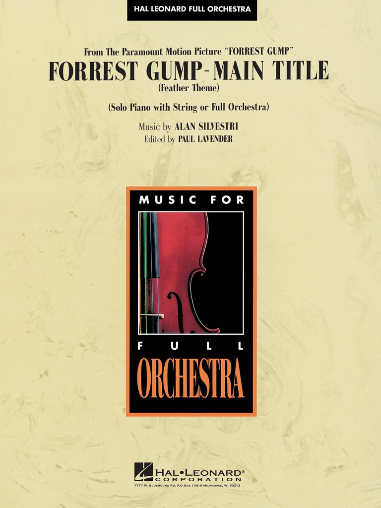 Forrest Gump Suite - Main Theme (Score & parts)